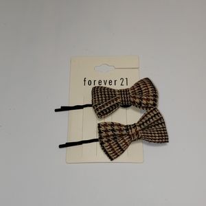 Chevron hair bows - forever 21